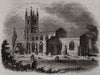 1049 - Lutterworth Church. Wickliffe's rectory. Leicestershire. SMALL 1845