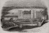 430 - Kenilworth castle in 1620. Warwickshire 1845 old antique print picture