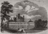 Visit of the Prince of Wales to the Denmark: Fredensborg Castle 1864 old print