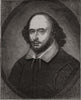 The Chandos portrait of Shakespeare, from the picture at Stowe 1848 old print