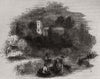 1793 - Fishing. SMALL 1845 old antique vintage print picture
