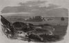 Castle Cornet and new harbour of St. Peter Port, Guernsey. Channel Islands 1869