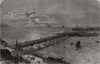 New promenade pier at Weston-Super-Mare. Somerset 1867 old antique print