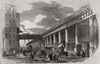 New iron railway viaduct, at Manchester. Lancashire 1851 old antique print