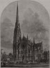 The new Roman Catholic church at Arundel, Sussex 1874 old antique print