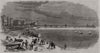 The new pier at Eastbourne. Sussex 1870 old antique vintage print picture