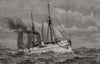 The American Navy: U. S. S. York Town, torpedo cruiser. USA 1890 old print