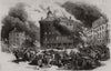 Great fire at Montreal. Dalhousie-Square, Hay's house &c. Quebec 1852 print