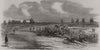 Tattenham Corner, Epsom racecourse. Surrey 1851 old antique print picture