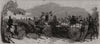 Epsom Races: The road. Surrey 1857 old antique vintage print picture