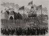 Prince of Wales laying the keystone of the Ottawa Parliament House. Canada 1860