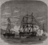 The Prince of Wales embarking HMS Hero at Plymouth for Canada. Devon 1860