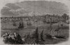View of Victoria, Vancouver Island. Canada 1858 old antique print picture