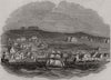 St. John's, Newfoundland. Canada 1844 old antique vintage print picture