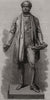 Statue of Lord Palmerston at Romsey. Hampshire 1868 old antique print picture