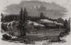 View of the country near Russian River. California 1851 old antique print