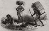 Native women. native porter. Africa 1851 old antique vintage print picture