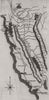 Map of the gold region, in Upper California 1849 antique plan chart