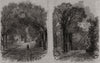 The Earl Of Derby: The Huyton Lodge & Broad Walk, Knowsley. Lancashire 1863