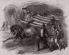 Mlle Ella, at Drury-Lane Theatre. Circus. Stars & Stripes. London 1853 print
