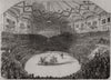 Inauguration of the new Winter Circus, at Paris 1852 old antique print picture
