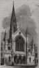 St. Peter's Church, Great Windmill Street. London 1861 old antique print