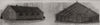 Officers' barracks; privates' hut with inclined sleeping floor 1855 old print