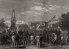 Muster of colonial volunteers in High-Street, Grahamstown. South Africa 1877