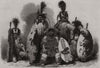 Zulu Negroes of Natal, South Africa 1865 old antique vintage print picture