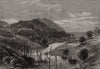 Entrance to M'Sehazy River: Livingstone expedition camp. Africa 1878 old print