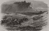 Chase of a jackal, in the New Forest. Hampshire 1856 old antique print picture