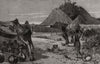 The temporary camp at Bulawayo. Zimbabwe 1894 old antique print picture