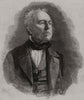 The late Walter Savage Landor. Portraits 1864 old antique print picture