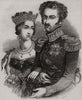 Their Majesties the King and Queen of Sweden and Norway. Scandinavia 1844