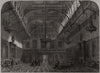 Windsor Castle - the Waterloo Chamber. Berkshire 1846 old antique print