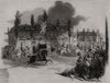 Queen Victoria leaving Buckingham. Buckinghamshire 1845 old antique print