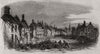 Ruins at Olney, after the recent fire. Buckinghamshire 1854 old antique print
