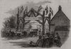 Arch in Buckingham. Buckinghamshire 1845 old antique vintage print picture