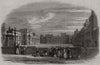 Windsor Castle: The Great Quadrangle, Windsor Castle. Berkshire 1846 old print