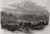 Ioannina - from an original sketch. Greece 1854 old antique print picture