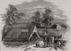 News store in the Ballarat goldfields. Victoria Australia 1854 print