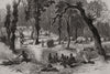 The Ashanti War: Moinsie, at the base of the Adansi Hills. Ghana 1874 print
