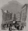 Temperance Festival At Reading. Berkshire 1843 old antique print picture