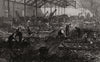 Making ploughshares at the Britannia Works, Bedford. Bedfordshire 1874 print