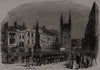Grand Masonic Festival At Reading. Berkshire 1842 old antique print picture