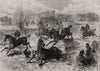 The Windsor Steeplechase. Berkshire 1869 old antique vintage print picture