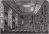 Windsor Castle: State Apartments - the Vandyck room. Berkshire 1847 old print