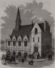 Corn Exchange and public market hall, Luton, Bedfordshire 1869 old print