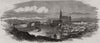 Turku, from an original sketch. Finland 1854 old antique vintage print picture