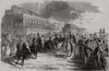 Ascot races - arrival of the Illustrious visitors. Berkshire 1844 old print